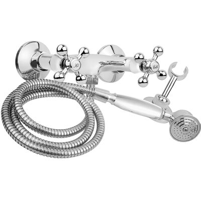 Bateria natryskowa z zestawem natryskowym STILO BKI 041D chrom Kuchinox