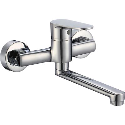 Bateria umywalkowa ścienna PANA BKN 050D chrom Kuchinox