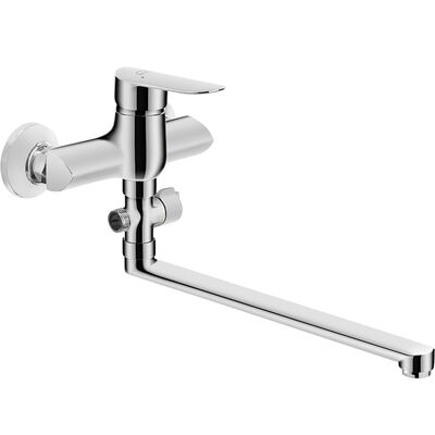 Bateria wannowo-umywalkowa z ruchomą wylewką APPIA BLP 01FD chrom Laveo