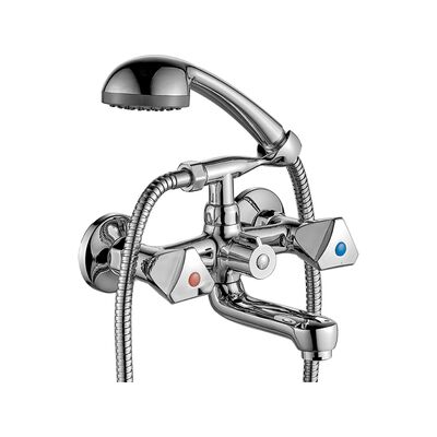 Bateria wannowa z zestawem natryskowym NORM BQN 011D chrom Kuchinox