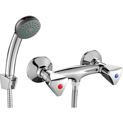 Bateria natryskowa z zestawem natryskowym NORM BQN 041D chrom Kuchinox