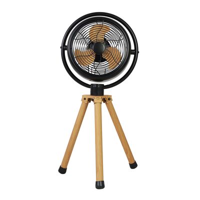 Wentylator podłogowy Ø20 cm drewniane wykończenie