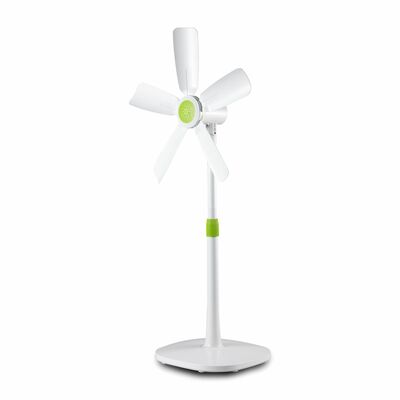Wentylator stojący zielono - biały Ø30 cm