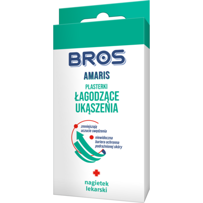Plasterki łagodzące ukąszenia Amaris 20 sztuk BROS