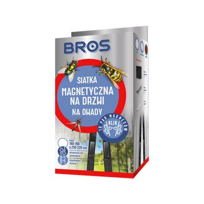 Siatka na drzwi magnetyczna biała 160 x 220 cm BROS