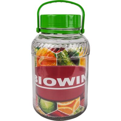 Słój 5 l ze szczypcami i plastikową pokrywą Browin