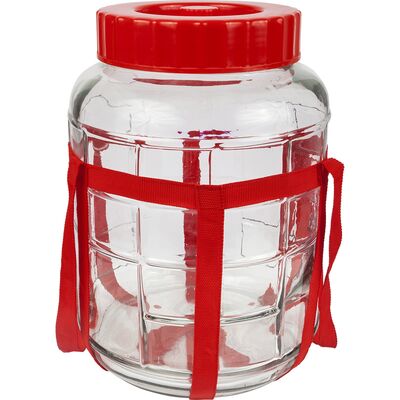 Słój do wina i przetworów 5 l z taśmą i plastikową pokrywą Browin