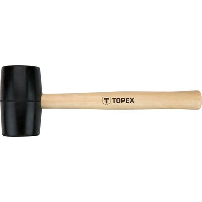 Młotek gumowy 50 mm / 340 g, trzonek drewniany TOPEX