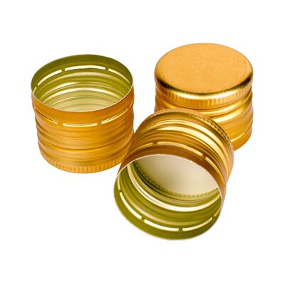 Zakrętka do butelek złota 31,5 x 24 mm 6 sztuk Browin