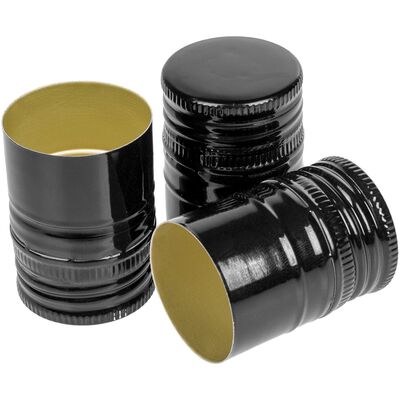 Zakrętka do butelek czarna 31,5 x 44 mm 6 sztuk Browin