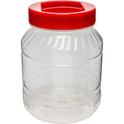 Słój plastikowy 3 l z kolorową zakrętką Browin