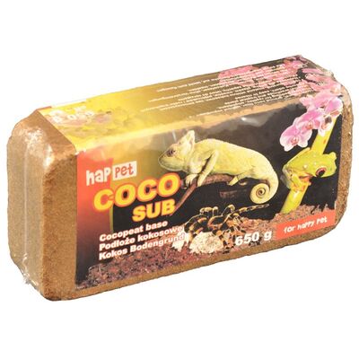 Podłoże kokosowe do terrarium kostka 650 g happet