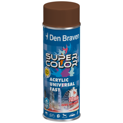Lakier w aerozolu uniwersalny akrylowy 400 ml brązowy