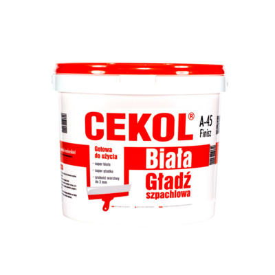 Gładź szpachlowa biała A-45 3 kg CEKOL