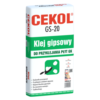 Klej gipsowy GS-20 10 kg Cekol