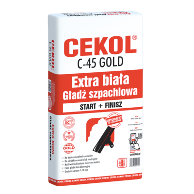 Gładź szpachlowa biała C-45 5 kg CEKOL