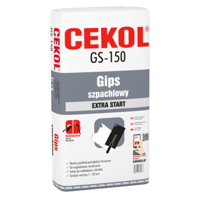 Gips szpachlowy EXTRA GS-150 18 kg CEKOL