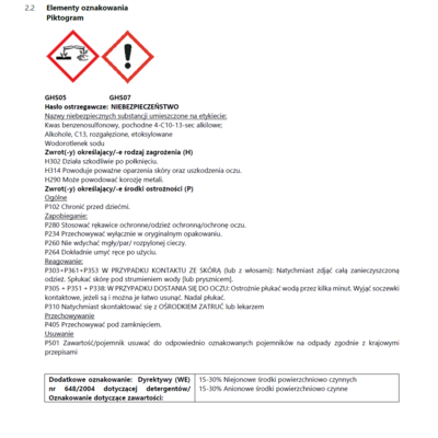 Środek czyszczący zabrudzenia olejowe 1 l Sanit