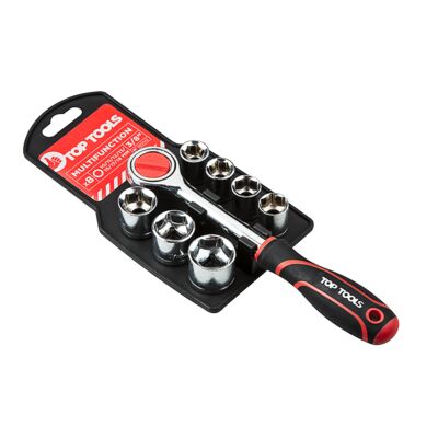 Klucz nasadowy 3/8", zestaw 8 sztuk Top Tools