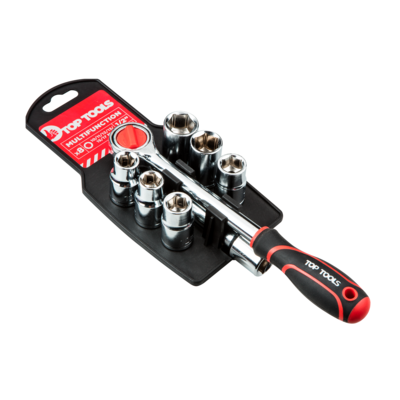 Klucz nasadowy 1/2", zestaw 8 sztuk Top Tools