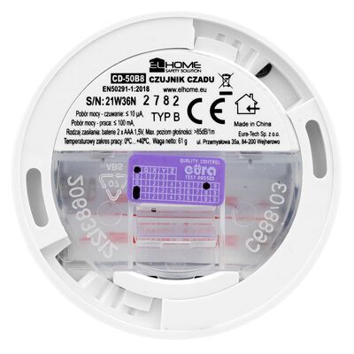 Sygnalizator czadu na baterie CD-50B8