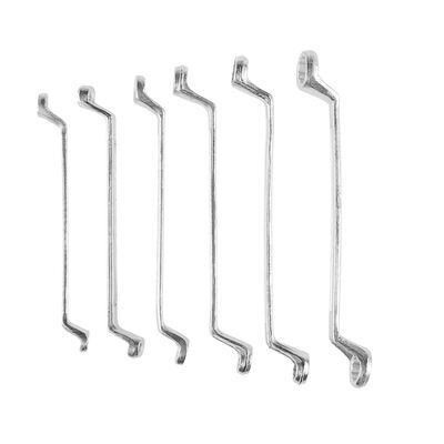 Klucz oczkowy odgięty 6 - 17 mm, zestaw 6 sztuk Top Tools