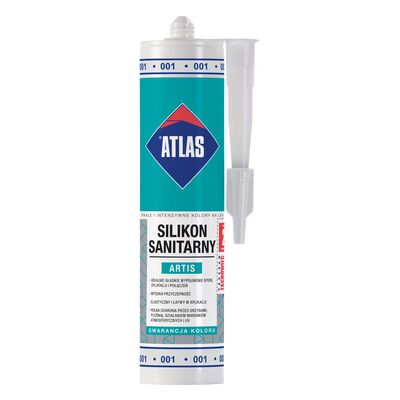 Silikon sanitarny ARTIS 001 biały 280 ml Atlas