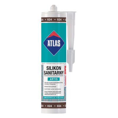 Silikon sanitarny ARTIS 024 ciemnobrązowy 280 ml Atlas