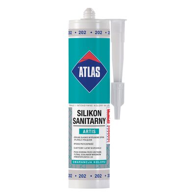 Silikon sanitarny ARTIS 202 popielaty 280 ml Atlas