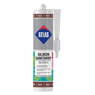 Silikon sanitarny SILTON S 023 brązowy 280 ml Atlas