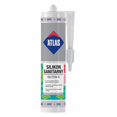 Silikon sanitarny SILTON S 202 popielaty 280 ml Atlas