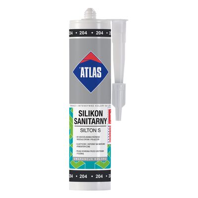 Silikon sanitarny SILTON S 204 czarny 280 ml Atlas