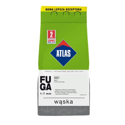 Fuga wąska 001 biały 2 kg Atlas