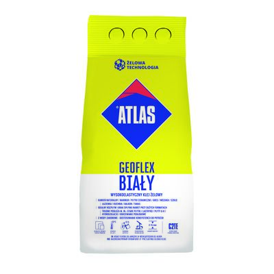Klej żelowy wysokoelastyczny GEOFLEX BIAŁY C2TE 5 kg Atlas