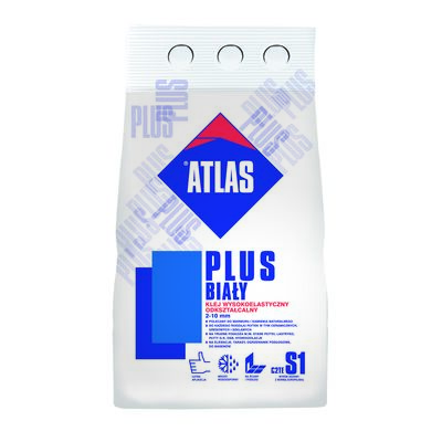 Klej wysokoelastyczny odkształcalny PLUS C2TE S1 biały 5 kg Atlas