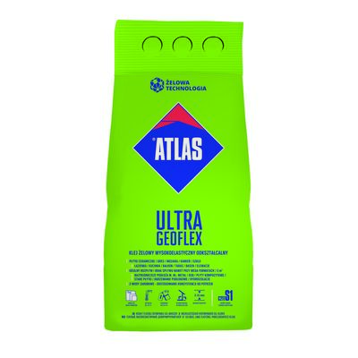 Klej żelowy wysokoelastyczny odkształcalny ULTRA GEOFLEX C2TE S1 biały 5 kg Atlas