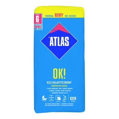 Klej do płytek OK! UELASTYCZNIONY C1TE 22,5 kg Atlas