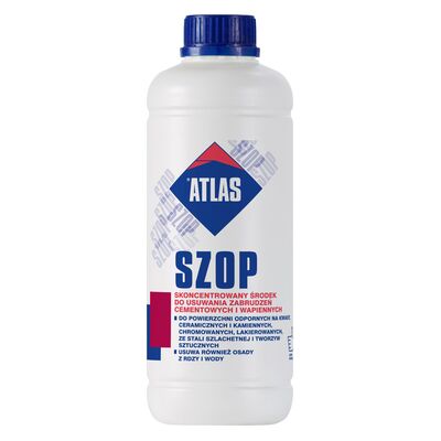 Skoncentrowany środek do usuwania zabrudzeń cementowych i wapiennych SZOP 1 kg Atlas