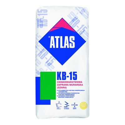 Zaprawa murarska do betonu komórkowego KB-15 25 kg Atlas