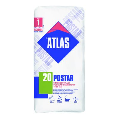 Szybkoschnący podkład cementowy POSTAR 20 25 kg Atlas