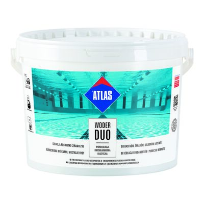 Hydroizolacja dwuskładnikowa WODER DUO elastyczna komplet 16 kg Atlas
