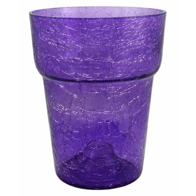 Osłonka szklana do storczyka 15 cm fiolet