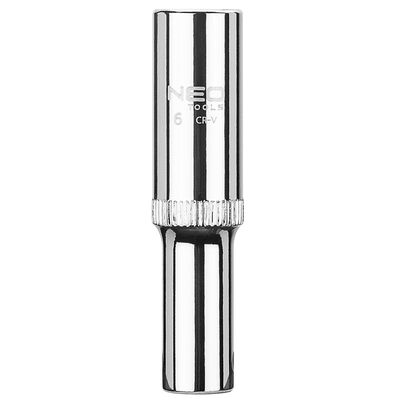 Nasadka sześciokątna długa 1/4", 6 mm, superlock NEO