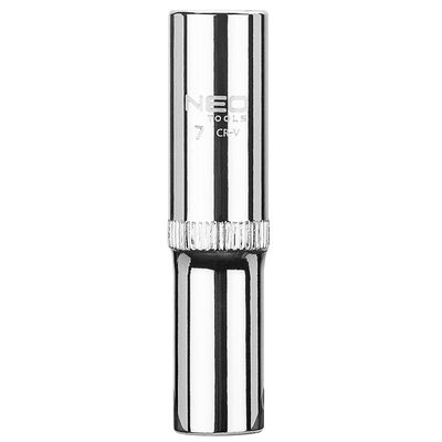Nasadka sześciokątna długa 1/4", 7 mm, superlock NEO