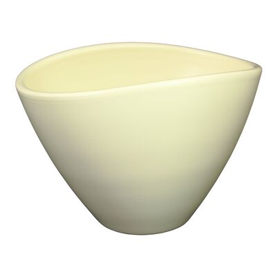 Osłonka owal 405 18 cm krem mat
