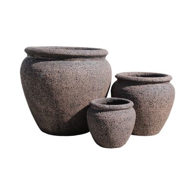 Donica waza 26 x 24 cm brąz