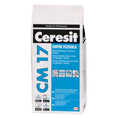Elastyczna zaprawa klejąca CM17 Super Flexible 5 kg Ceresit
