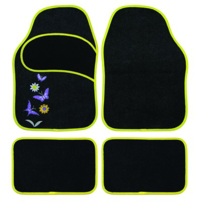 Dywanik uniwersalny "motyle" 99409-6 tekstylny antracyt POLGUM