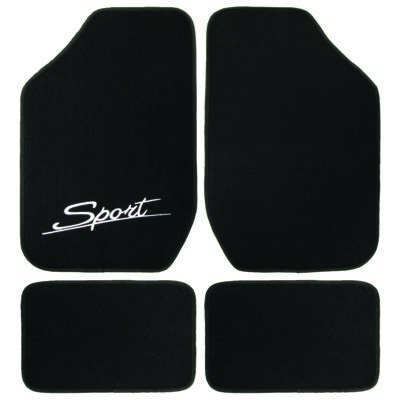 Dywanik uniwersalny "sport" 99412-6 tekstylny czarny POLGUM