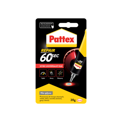 Klej błyskawiczny 60sec 20 g Pattex